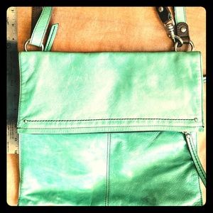 Convertible strap HOBO purse mint green